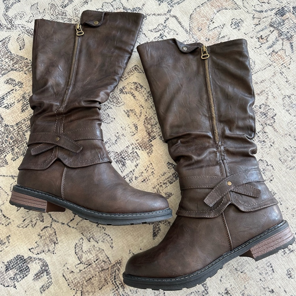 Brown boots